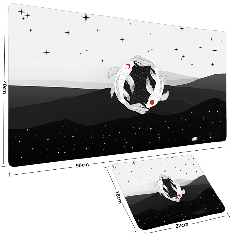 Big Anime Fish Mouse Pad