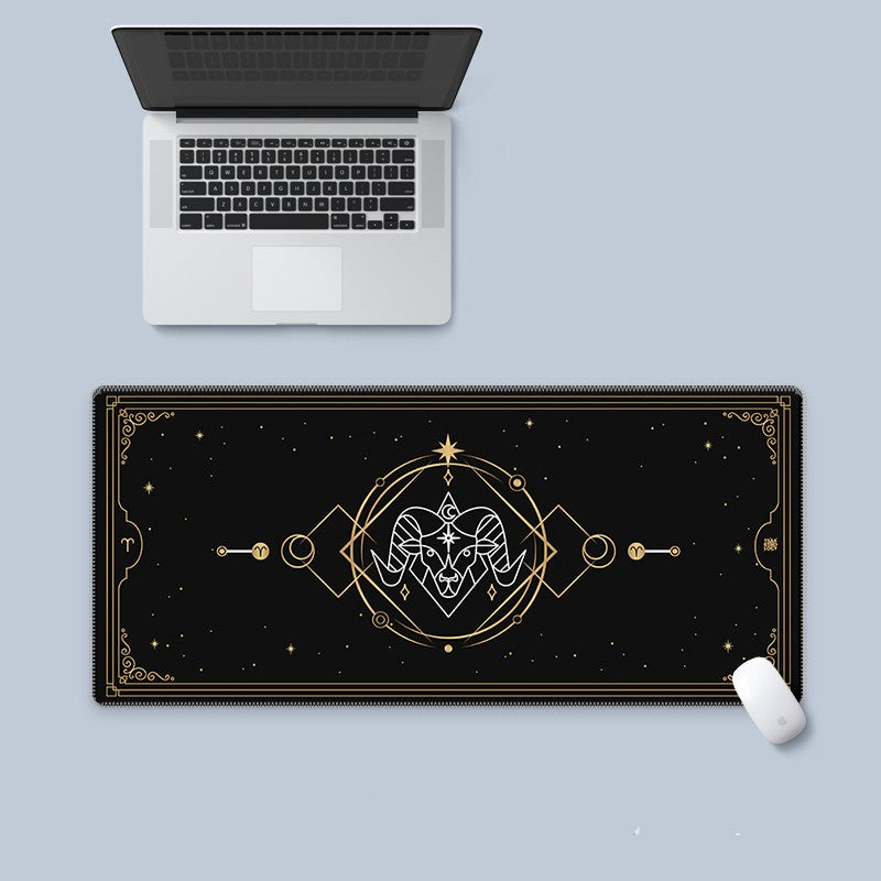Art Mousepad Black Constellation Deskmat Mouse Pad Large  Carpet Aesthetic Table Laptop Play Mats Mousepad Company Deskpad