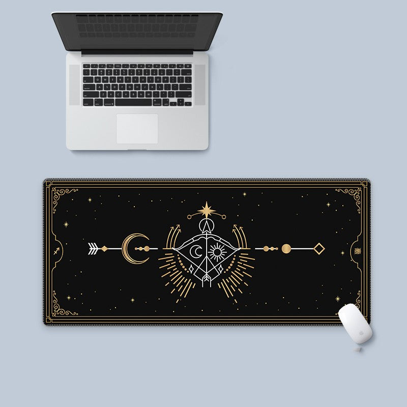 Art Mousepad Black Constellation Deskmat Mouse Pad Large  Carpet Aesthetic Table Laptop Play Mats Mousepad Company Deskpad