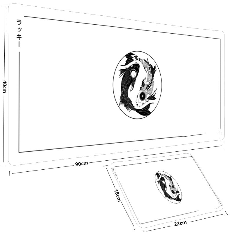 Big Anime Fish Mouse Pad