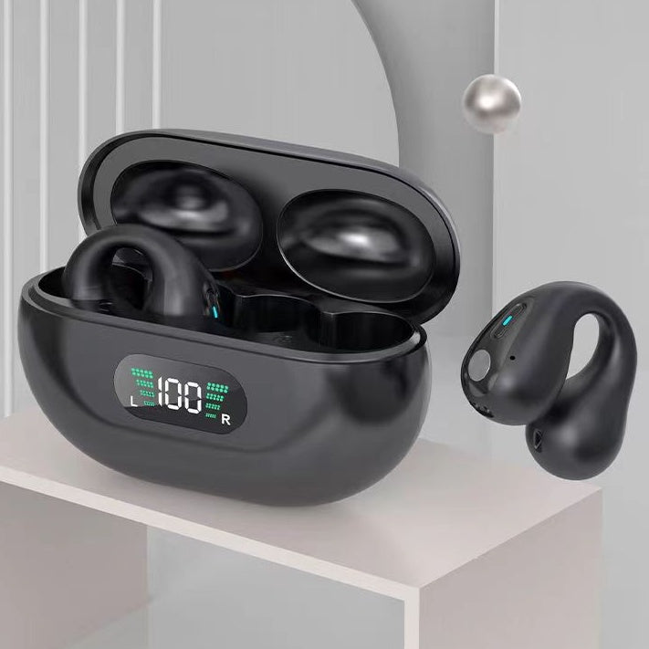Bone Conduction Bluetooth 5.3 Headphones – Wireless Sports Ear Clip with HiFi Bass